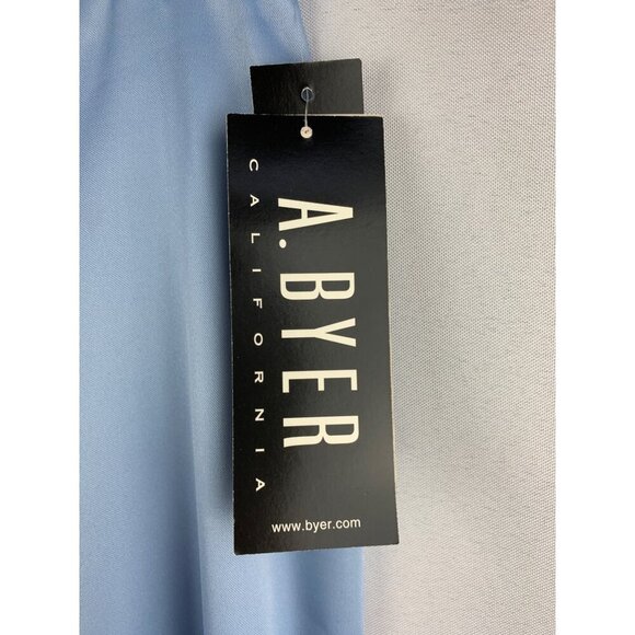 A. Byer Womens Size 11 Light Blue Flared Pants - Picture 3 of 5